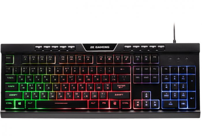 Клавіатура 2E Gaming KG300UB LED Ukr Black (2E-KG300UB)
