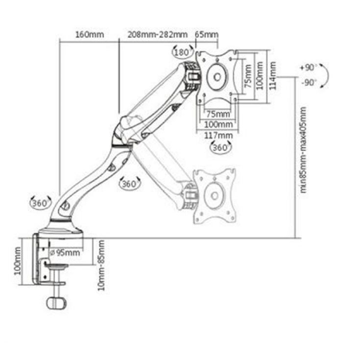 Кронштейн ITech MBSG-02F (для монітора) 