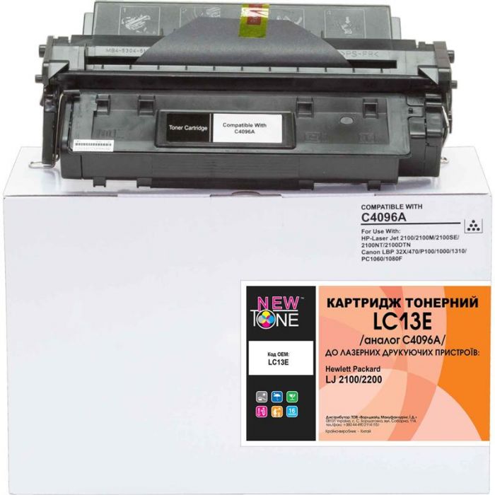 Картридж NewTone (LC13E) HP LJ 2100/2200 Black (C4096A)