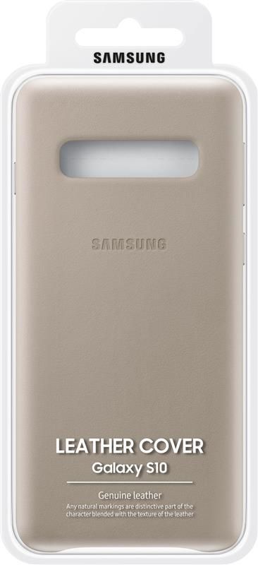 Чохол-накладка Samsung Leather Cover для Samsung Galaxy S10 SM-G973 Gray (EF-VG973LJEGRU) Чохол-накладка Samsung Leather Cover для Samsung Galaxy S10 SM-G973 Gray (EF-VG973LJEGRU)
