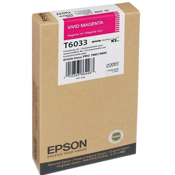 Картридж Epson (T6033) для Stylus Pro 7800/7880/9800/9880 (C13T603300) vivid magenta