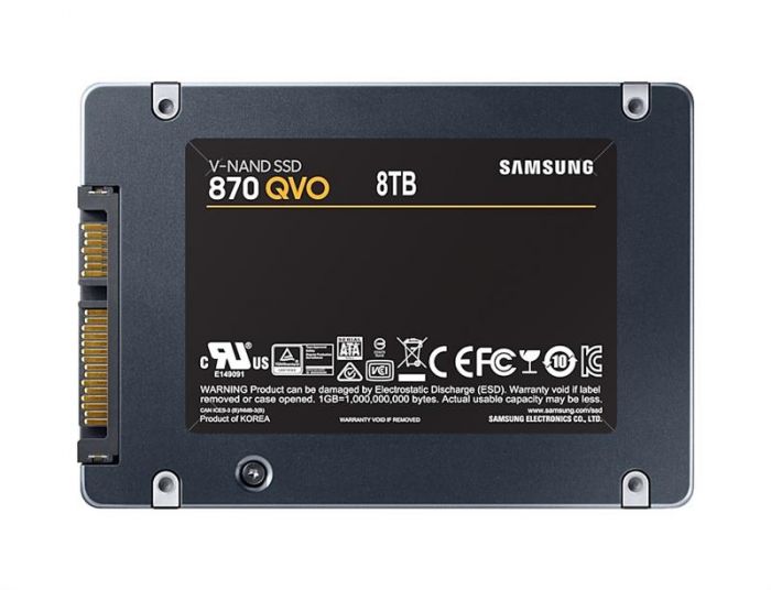 Накопичувач SSD 8ТB Samsung 870 QVO 2.5" SATAIII V-NAND MLC (MZ-77Q8T0BW)