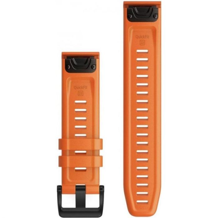 Ремінець Garmin QuickFit 22mm для Garmin Fenix 6 Ember Orange Silicone (010-12863-01)