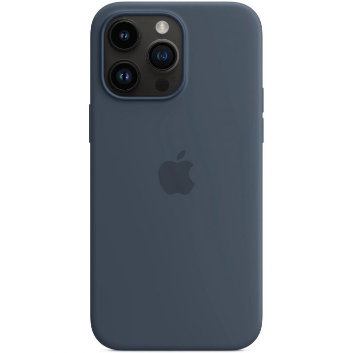 Чохол-накладка Apple Silicone Case with MagSafe для Apple iPhone 14 Pro Max Storm Blue (MPTQ3)