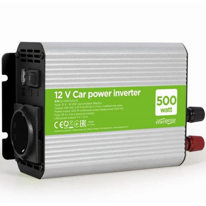 Інвертор напруги EnerGenie EG-PWC500-01 500W