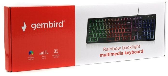 Клавіатура Gembird KB-UML-01-UA Black USB UKR