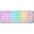 Клавіатура бездротова Motospeed SK66 Gateron Blue Hot Swap White (mtsk66wmb)