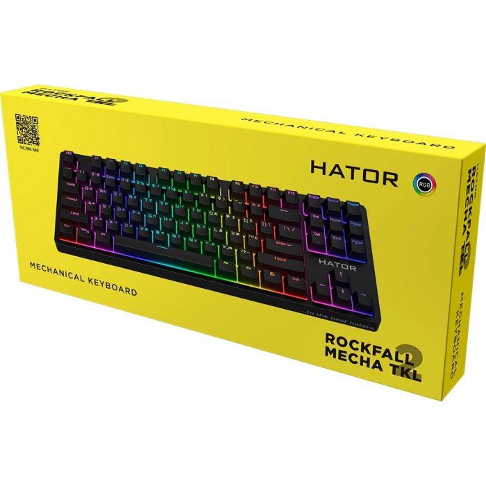 Клавіатура Hator Rockfall 2 Mecha TKL Orange Black (HTK-520)