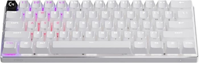 Клавiатура бездротова Logitech G PRO X 60 TKL GX Optical Tactile White (920-011930)