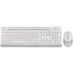 Комплект (клавіатура, миша) бездротовий A4Tech Fstyler FG1010 White
