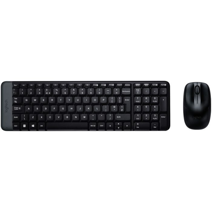 Комплект (клавіатура, мишка) бездротовий Logitech MK220 Black (920-003168)