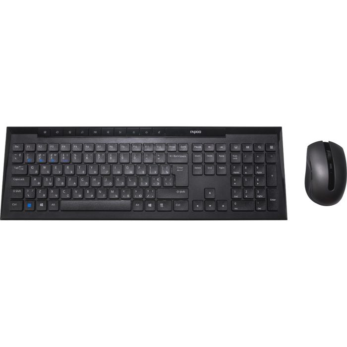 Комплект (клавіатура, миша) бездротовий Rapoo 8210M Wireless Black
