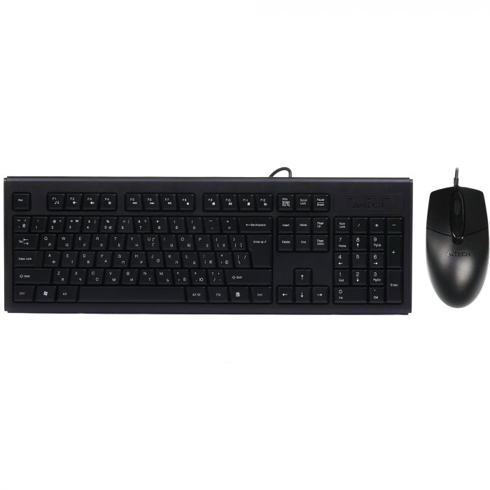 Комплект (клавіатура, миша) A4Tech KR-8372 Black
