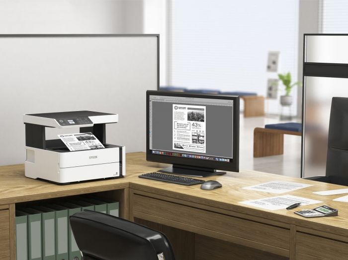 Багатофункційний пристрій А4 Epson M2170 Фабрика друку з WI-FI (C11CH43404)