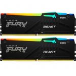 Модуль пам`яті DDR5 2x8GB/5200 Kingston Fury Beast RGB Black (KF552C36BBEAK2-16)