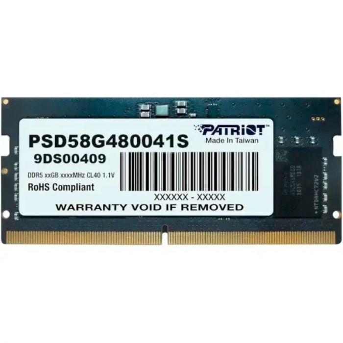 Модуль пам`яті SO-DIMM DDR5 8GB/4800 Patriot Signature Line (PSD58G480041S)