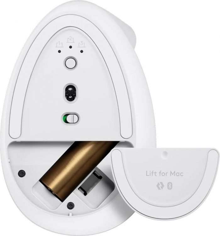 Миша бездротова Logitech Lift for Mac Vertical Ergonomic White (910-006477)