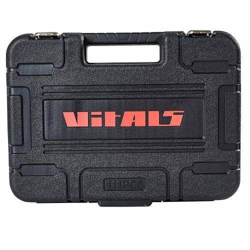 Набір головок торцевих 1/4″ та 1/2″ 111 предметів Vitals Master Impact + Superlock