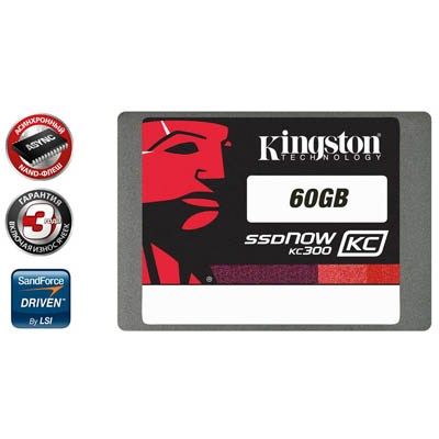 Накопичувач SSD  60GB Kingston KC300 (7mm, SATA III, SKC300S37A/60G) OEM