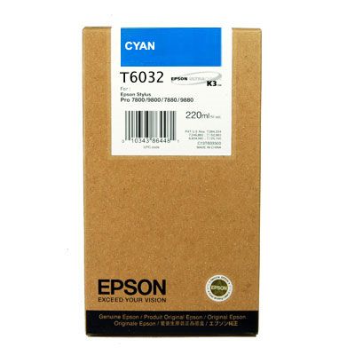 Картридж Epson (T6032) для Stylus Pro 7800/7880/9800/9880 (C13T603200) cyan