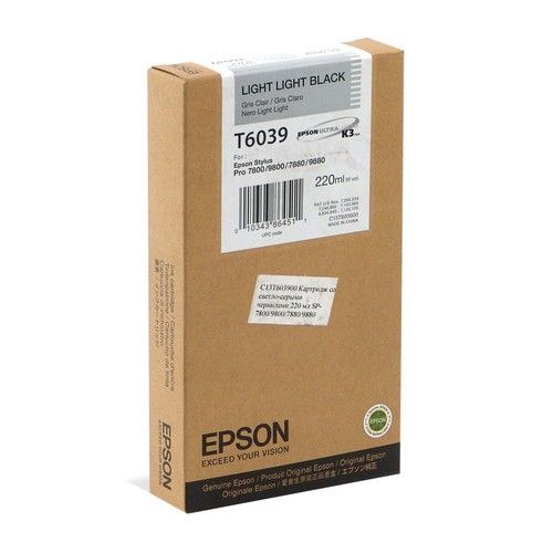 Картридж Epson (T6039) для Stylus Pro 7800/7880/9800/9880 (C13T603900) light light black