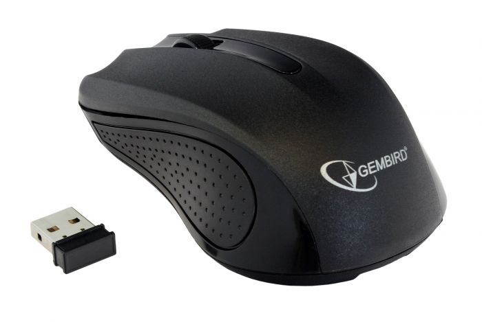 Мишка бездротова Gembird MUSW-101 чорна USB