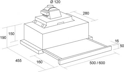 Витяжка Pyramida TL 60 WH