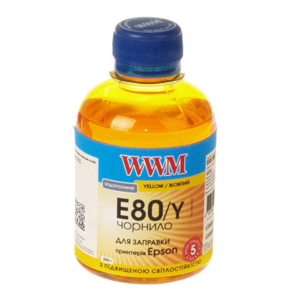 Чорнило WWM EPSON L800 (Yellow) (E80/Y) 200 г