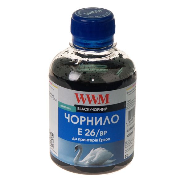 Чорнило WWM EPSON Expression Premium XP-600/605/700 Black Pigment (E26/BP) 200 г