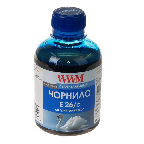 Чорнило WWM EPSON Expression Premium XP-600/605/700 Cyan (E26/C) 200 г