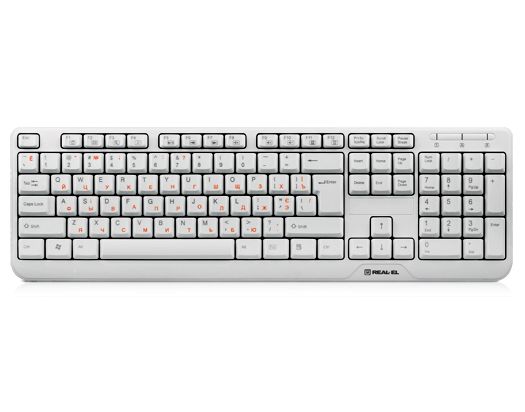 Клавіатура REAL-EL Standard 500 Ukr White USB 