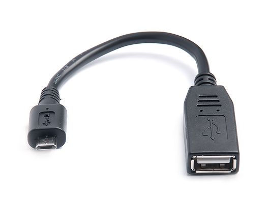 Кабель REAL-EL USB - micro USB V 2.0 (F/M), 0.1 м, чорний (EL123500014)