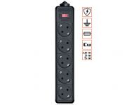 Фільтр живлення REAL-EL RS-PROTECT 5.0m Black