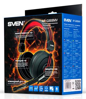 Гарнітура Sven AP-G886MV  Black-Red