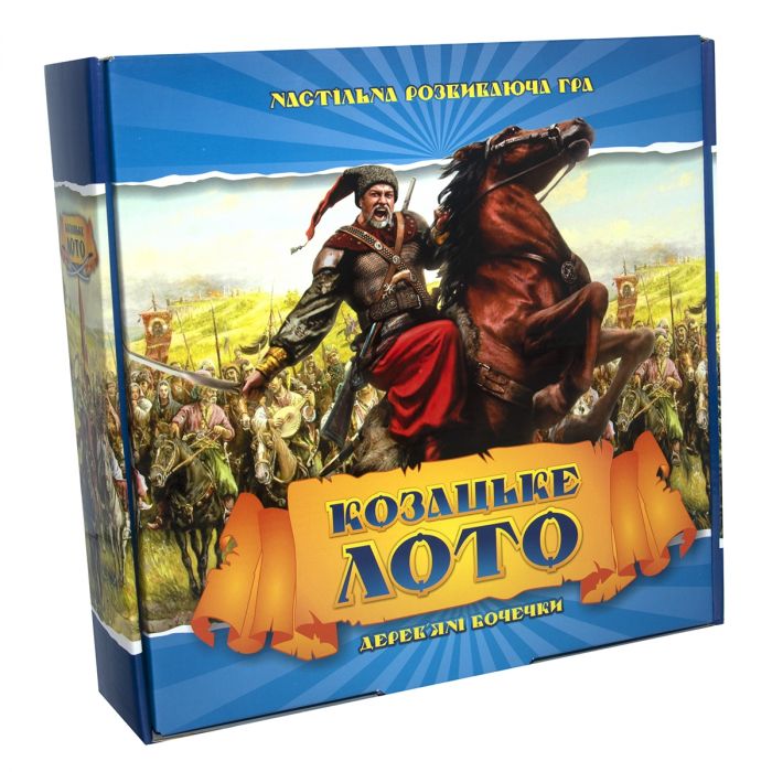 Настільна гра Strateg Лото Козацьке з дерев&apos;яними барильцями українською мовою (341)