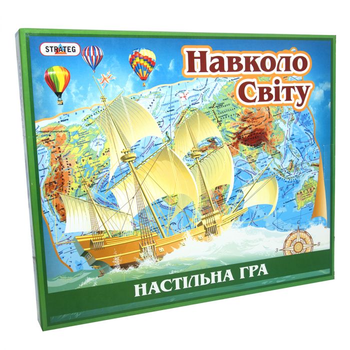 Настільна гра Strateg Навколо світу українською мовою (724)