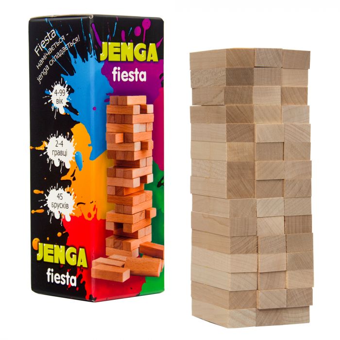 Настільна гра Jenga Fiesta дженга українською мовою (30964)