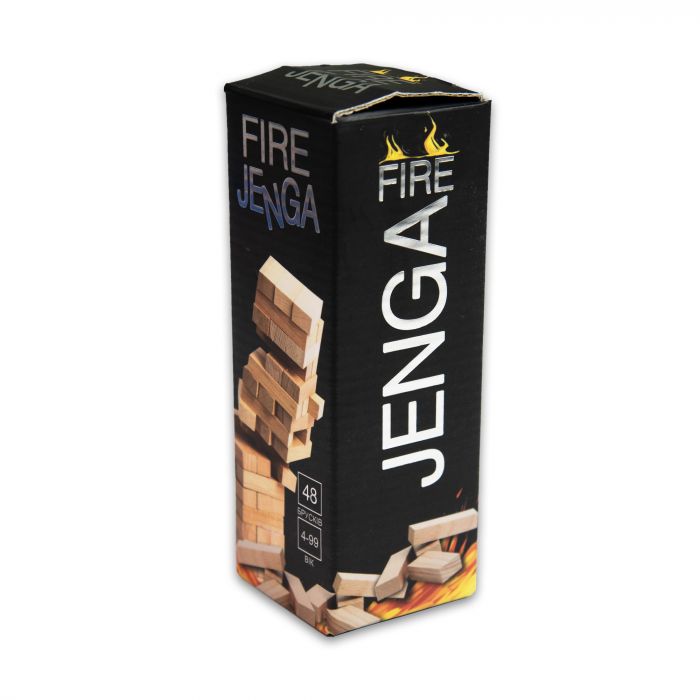 Настільна гра Strateg Дженга &quot;Fire Jenga&quot; 48 брусків (30848)