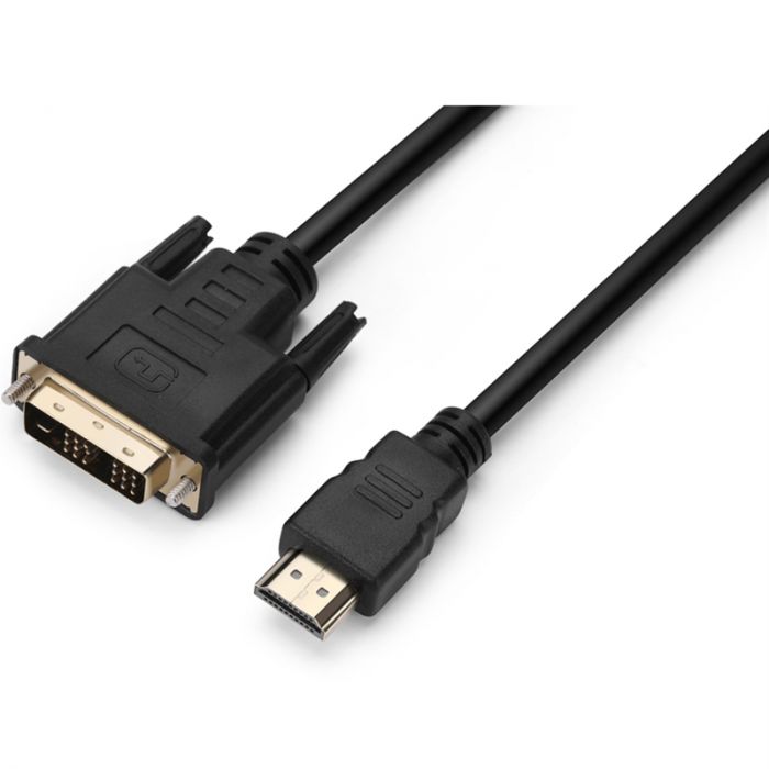 Кабель Prologix Premium HDMI - DVI V 1.3 (M/M), Single Link, 18+1, 0.5 м, Black (PR-HDMI-DVI-P-01-30-05m)
