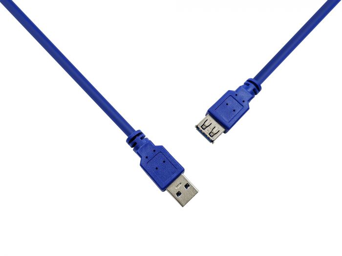 Кабель Prologix подовжувач USB (AM/AF), USB 3.0, 3 м, синій (PR-USB-P-11-30-3m)