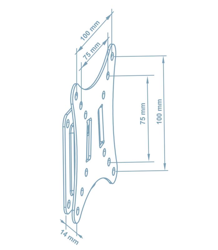 Кронштейн Walfix R-203B (VESA100х100) Кронштейн Walfix R-203B (VESA100х100)
