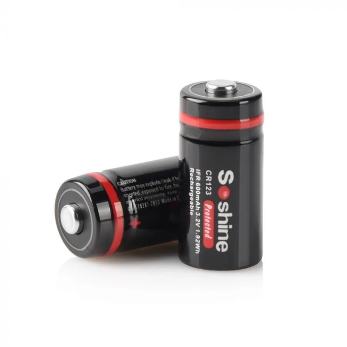 Акумулятор Soshine CR123A/16340 600mAh 1шт