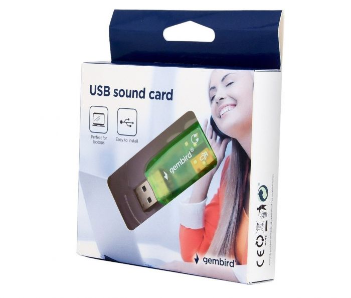Звукова карта Gembird SC-USB-01 Green