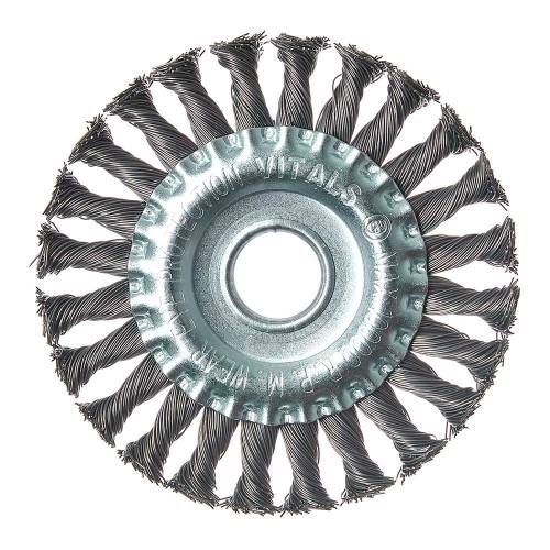 Щітка дискова Vitals плетена сталь 125×22,2 м, 0,5 мм