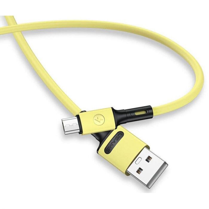 Кабель Usams US-SJ435 USB - Micro USB (M/M), 1 м, Yellow (SJ435USB03)