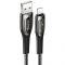 Кабель Usams US-SJ469 USB - Lightning (M/M), 1.2 м, Black (SJ469USB01)