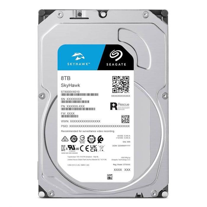 Накопичувач HDD 3.5" SATA 8.0TB Seagate SkyHawk Surveillance 5400rpm 256MB (ST8000VX010)