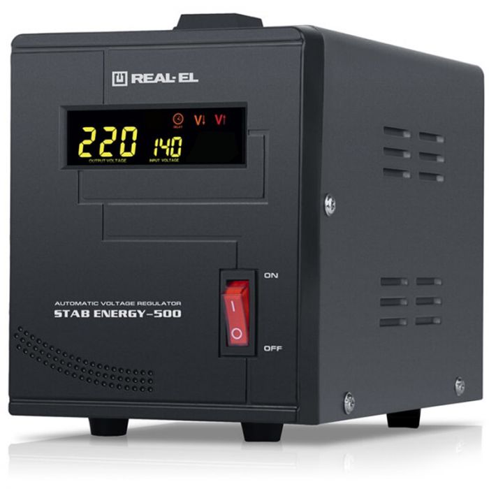 Стабілізатор REAL-EL Stab Energy-500 Black