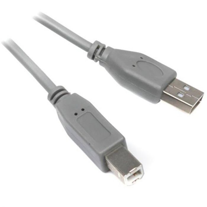 Кабель Maxxter USB - USB Type-B (M/M), 1.8 м, сірий (U-AMBM-6G) 
