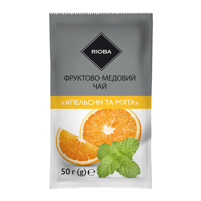 Чай Rioba концентрат фруктово-медовий Апельсин та М`ята 50г